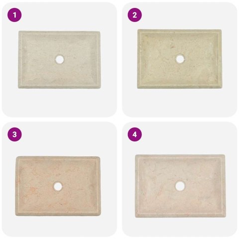 UMYWALKA KREMOWA 50X35X10CM MARMUROWA