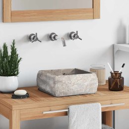 VidaXL Umywalka, szara, 30x 30 x 13 cm, marmurowa