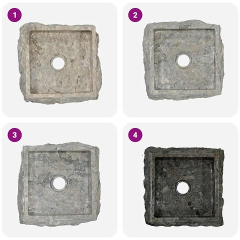 UMYWALKA SZARA 30X 30X 13CM MARMUROWA