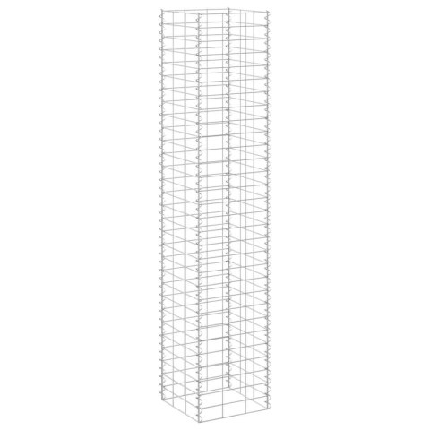 WYSOKIE DONICE GABIONOWE 3 SZT. 30X30X150CM ŻELAZO