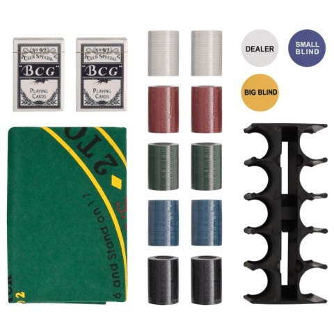 VidaXL Zestaw żetonów do pokera, 200 szt., 4 g