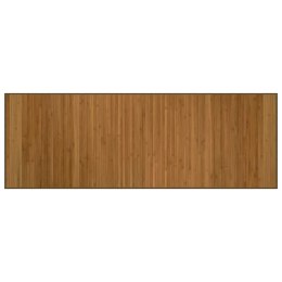 DYWAN PROSTOKĄTNY BRĄZOWY 70X200CM BAMBUSOWY