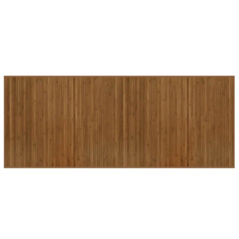DYWAN PROSTOKĄTNY BRĄZOWY 80X200CM BAMBUSOWY