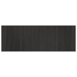 DYWAN PROSTOKĄTNY SZARY 70X200CM BAMBUSOWY