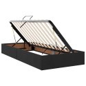VidaXL Łóżko Ze LED Lights Z zagłówkiem Czarny 200 x 200 cm Aksamit