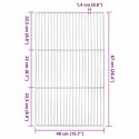 VidaXL Ruszt grillowy Srebrny 67 x 40 cm Stal nierdzewna