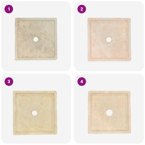 UMYWALKA KREMOWA 40X40X10CM MARMUROWA