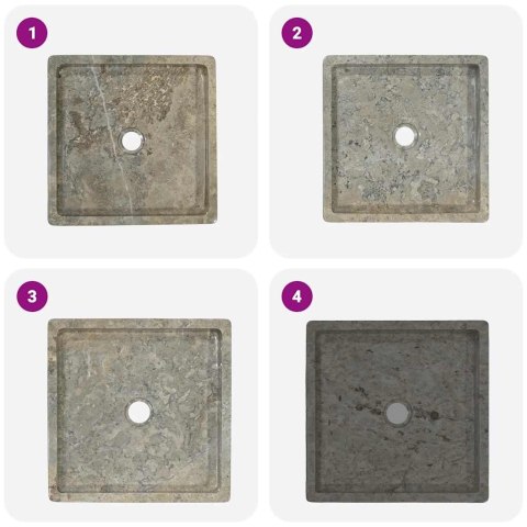 UMYWALKA SZARA 40X40X10CM MARMUROWA