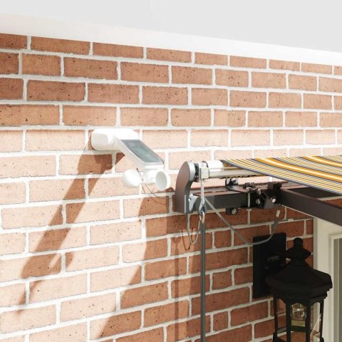 MARKIZA OGRODOWA ELEKTRYCZNA 400X350 CM Z PILOTEM ZESTAW KOLOROWE PASY UV