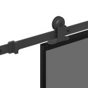 VidaXL Drzwi przesuwne z osprzętem, 90x205 cm, szkło i aluminium