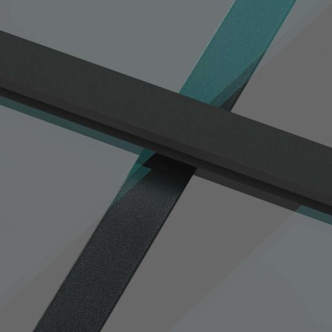 VidaXL Drzwi przesuwne z osprzętem, 90x205 cm, szkło i aluminium