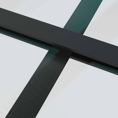 VidaXL Drzwi przesuwne z zestawem okuć czarne 102,5x205 cm ESG szkło
