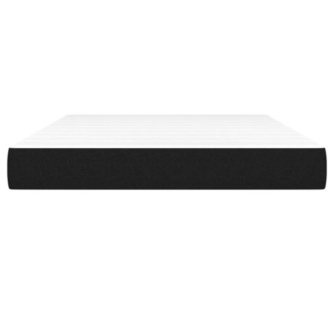 VidaXL Materac kieszeniowy, średnia twardość, czarny, 140x190x20 cm, tkanina