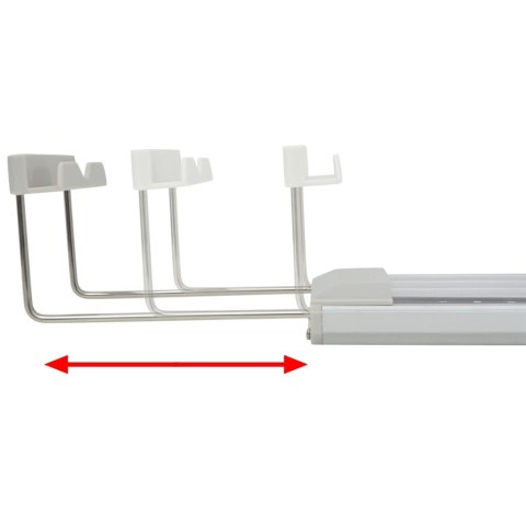 VidaXL Lampa LED do akwarium, IP67, aluminiowa, 80-90 cm