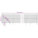 VidaXL Ogrodzenie z siatki, z kotwami, antracytowe, 2,2x25 m