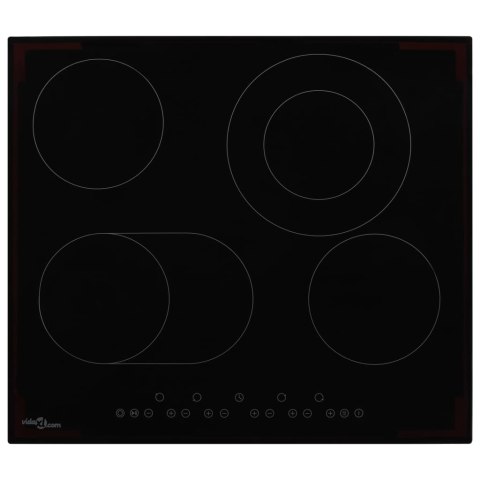 VidaXL Płyta ceramiczna z 4 palnikami, dotykowa, 6600 W