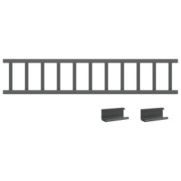 VidaXL Stróż śniegu na dachu Antracyt 1200 x 2,5 x 20 cm Stal