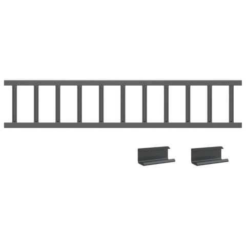 VidaXL Stróż śniegu na dachu Antracyt 1200 x 2,5 x 20 cm Stal