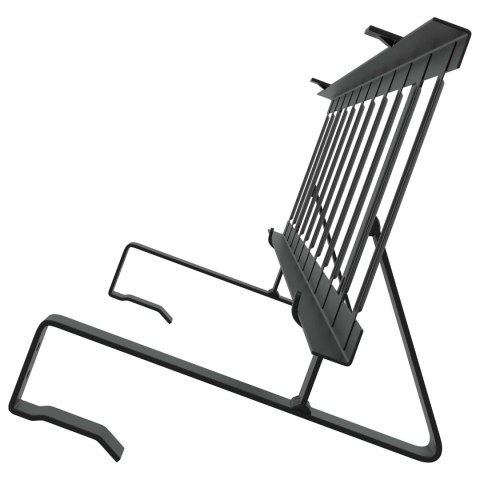 VidaXL Stróż śniegu na dachu Czarny 300 x 29,5 x 34,5 cm Stal