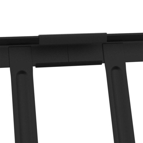 VidaXL Stróż śniegu na dachu Czarny 300 x 29,5 x 34,5 cm Stal