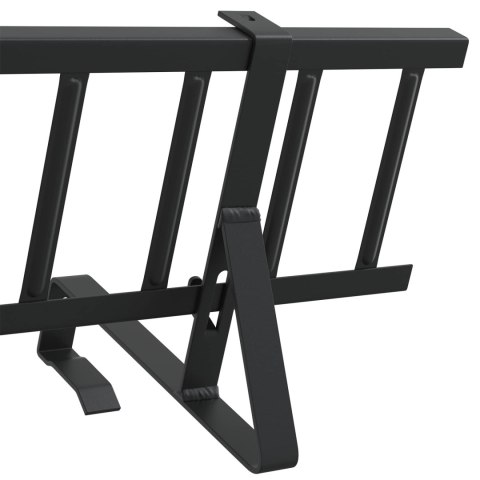 VidaXL Stróż śniegu na dachu Czarny 800 x 29,5 x 34,5 cm Stal