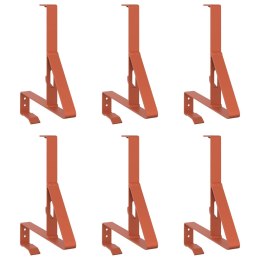 VidaXL Wsparcie dla zabezpieczenia śniegu Czerwony 29,5 x 3 x 34,5 cm