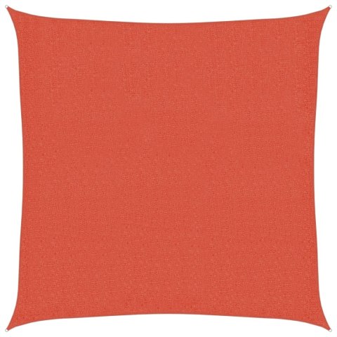 VidaXL Żagiel przeciwsłoneczny, 160 g/m², terakotowy, 3,6x3,6 m, HDPE