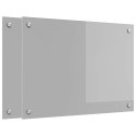 VidaXL Przód kuchenny 2 pcs Jasnoszary 70 x 50 cm szkło hartowane