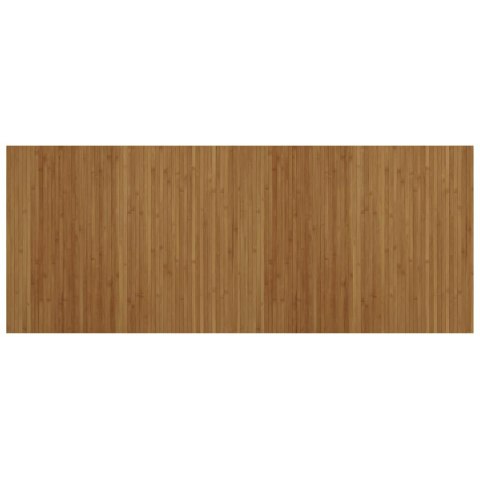 DYWAN PROSTOKĄTNY BRĄZOWY 80X200CM BAMBUSOWY