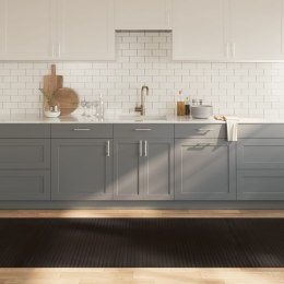 VidaXL Dywan prostokątny, ciemnobrązowy, 100x500 cm, bambusowy