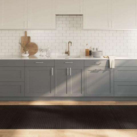 VidaXL Dywan prostokątny, ciemnobrązowy, 100x500 cm, bambusowy