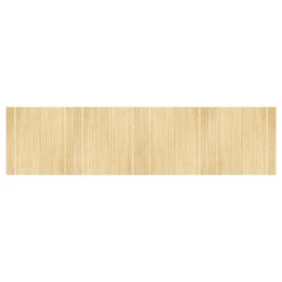 VidaXL Dywan prostokątny, jasny naturalny, 100x400 cm, bambusowy