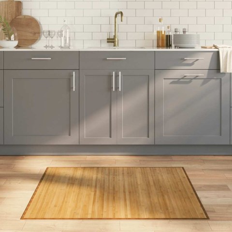 DYWAN PROSTOKĄTNY NATURALNY 80X100CM BAMBUSOWY