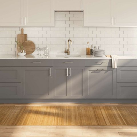 VidaXL Dywan prostokątny, naturalny, 80x400 cm, bambusowy