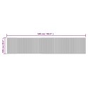 VidaXL Dywan prostokątny, szary, 100x500 cm, bambusowy