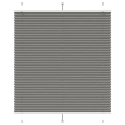 VidaXL Roleta plisowana antracytowa 115x150 cm Szerokość tkaniny