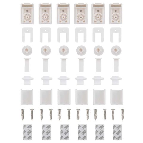 VidaXL Roleta plisowana biała 120x100 cm Szerokość tkaniny 119,4 cm