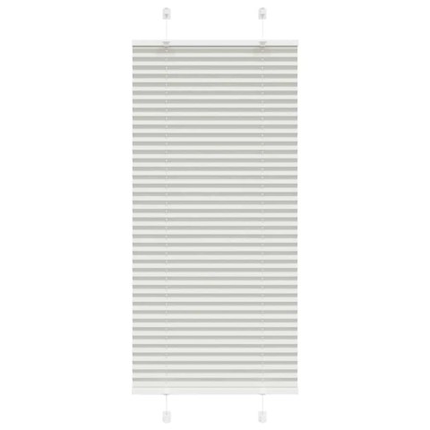 VidaXL Roleta plisowana jasnoszara 55x100 cm Szerokość tkaniny 54,4cm