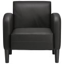 VidaXL Sofa Fotel z Podłokietnikami Czarny 54 cm Skóra ekologiczna