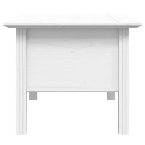 STOLIK KAWOWY BODO BIAŁY 100X55X46CM DREWNO SOSNOWE