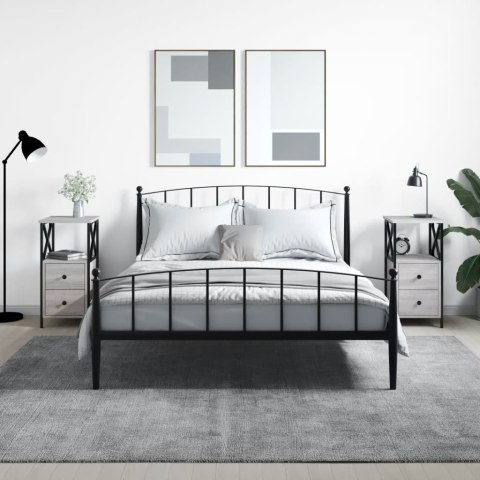 SZAFKI NOCNE 2 SZT. SZARY DĄB SONOMA 34X35,5X70CM