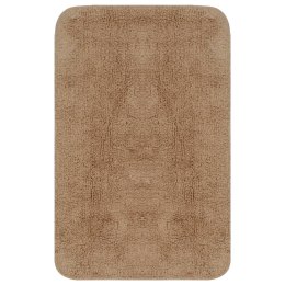 3-CZĘŚCIOWY ZESTAW MAT ŁAZIENKOWYCH TKANINA BEŻ