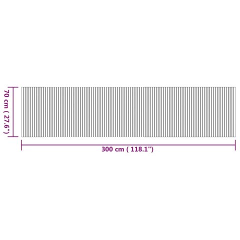 DYWAN PROSTOKĄTNY NATURALNY 70X300CM BAMBUSOWY