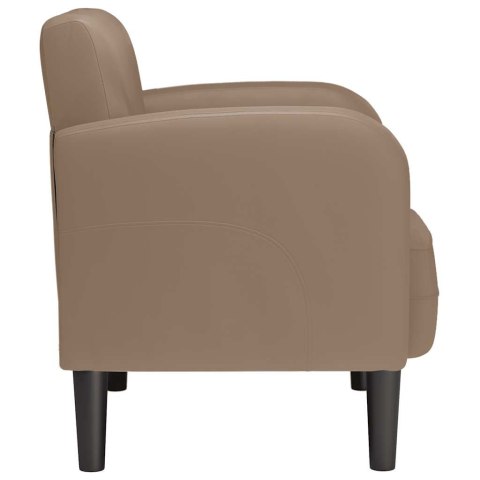 VidaXL Sofa Fotel z Podłokietnikami Cappuccino 54 cm Skóra ekologiczna