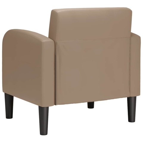 VidaXL Sofa Fotel z Podłokietnikami Cappuccino 54 cm Skóra ekologiczna