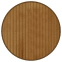 VidaXL Dywan okrągły, brązowy, 60 cm, bambusowy