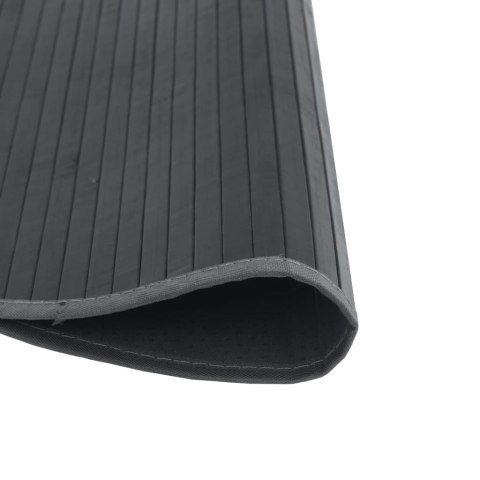 VidaXL Dywan okrągły, szary, 60 cm, bambusowy