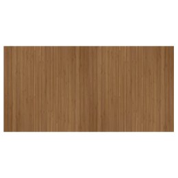 VidaXL Dywan prostokątny, brązowy, 100x200 cm, bambusowy