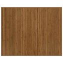 DYWAN PROSTOKĄTNY BRĄZOWY 80X100CM BAMBUSOWY