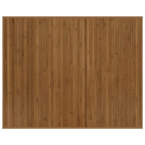 DYWAN PROSTOKĄTNY BRĄZOWY 80X100CM BAMBUSOWY